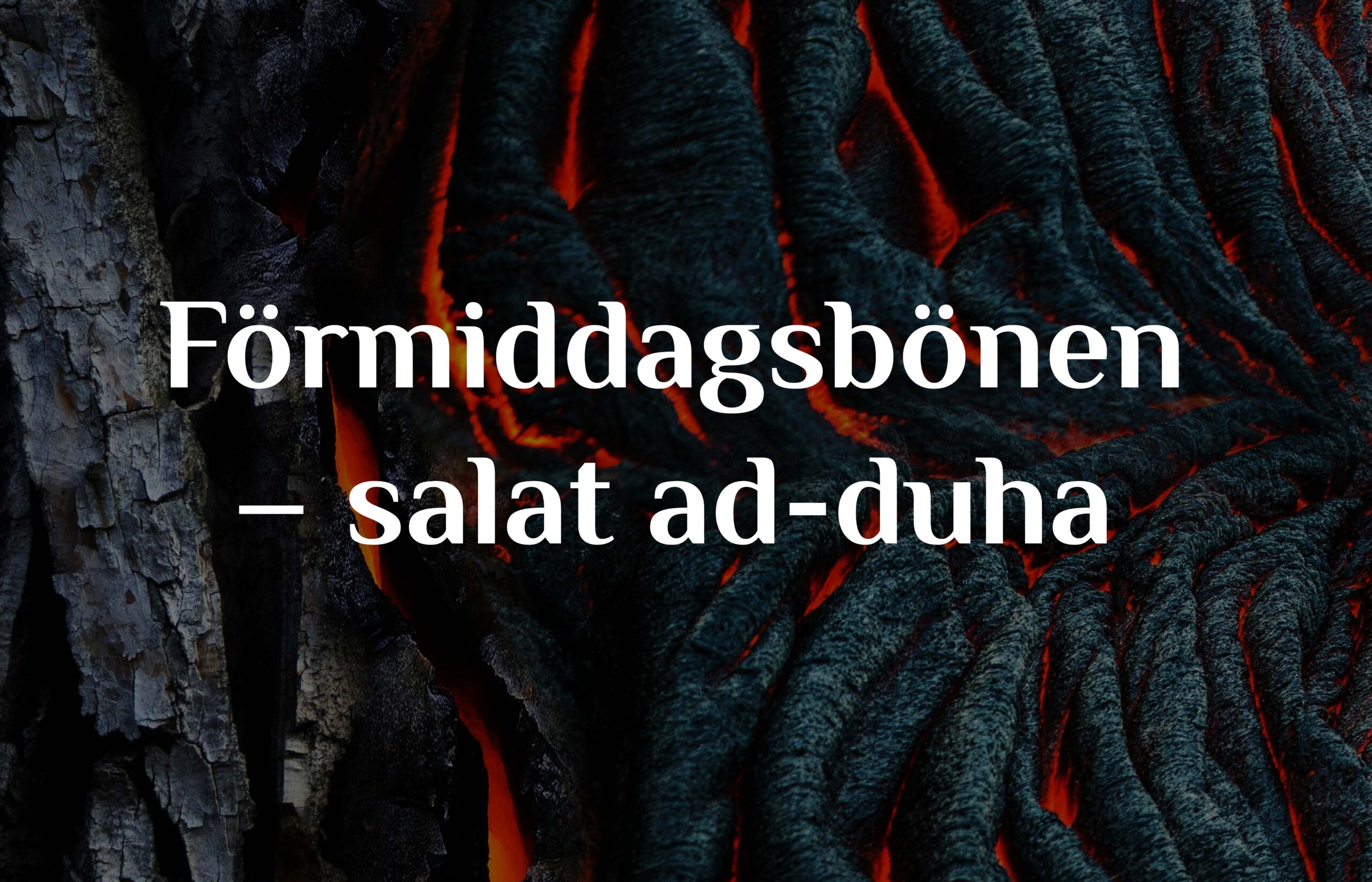 Förmiddagsbönen – salat ad-duha