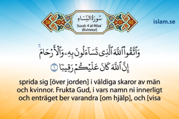 Koranen på svenska Kapitel 4 an-Nisa’ Kvinnor 