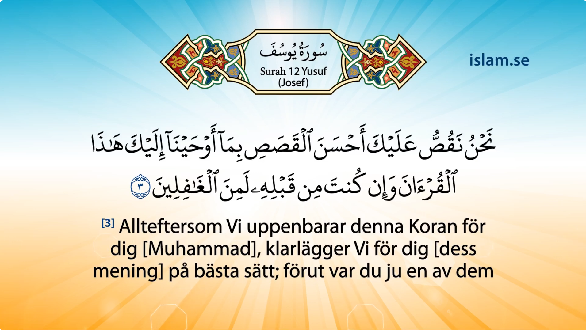 Koranen på Svenska Kapitel 12 Yusuf 