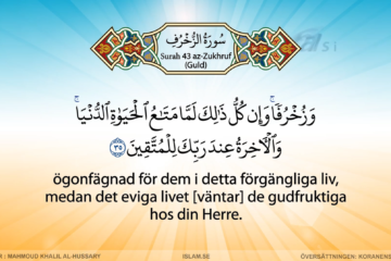Koranen på svenska | Surah 43 | az-Zukhruf | Guld