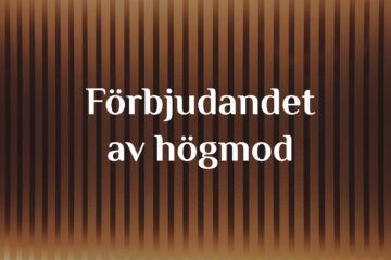 Förbjudandet av högmod [kibr] och dess beskrivning