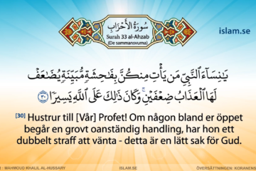 Koranen på svenska | Surah 33 | al-Ahzab | De sammansvurna 