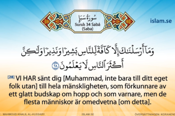 Koranen på svenska | Surah 34 | Saba’ | Saba