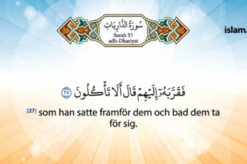 Koranen på svenska | Surah 51 | adh-Dhāriyāt | De som virvlar upp