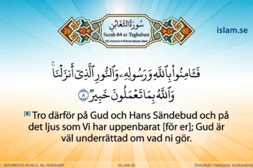 Koranen på svenska | Surah 64 | at-Taghabun | Då vinnarna & förlorarna byter plats