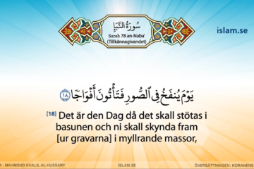 Koranen på svenska | Surah 78 | an-Naba’ | Tillkännagivandet